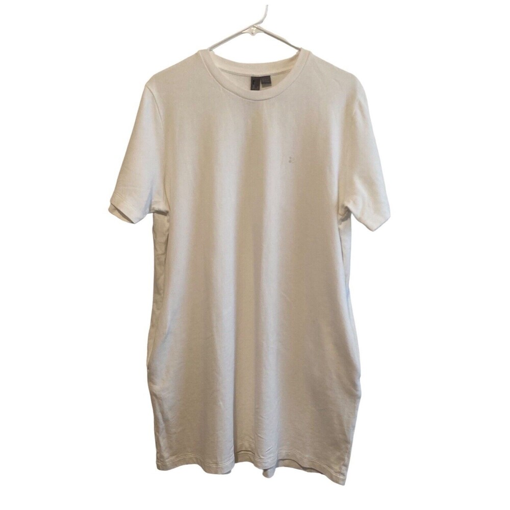 Sweaty Betty Shirt Womens Size 8-10 USA White Short Sleeve Sport Activewear Run
